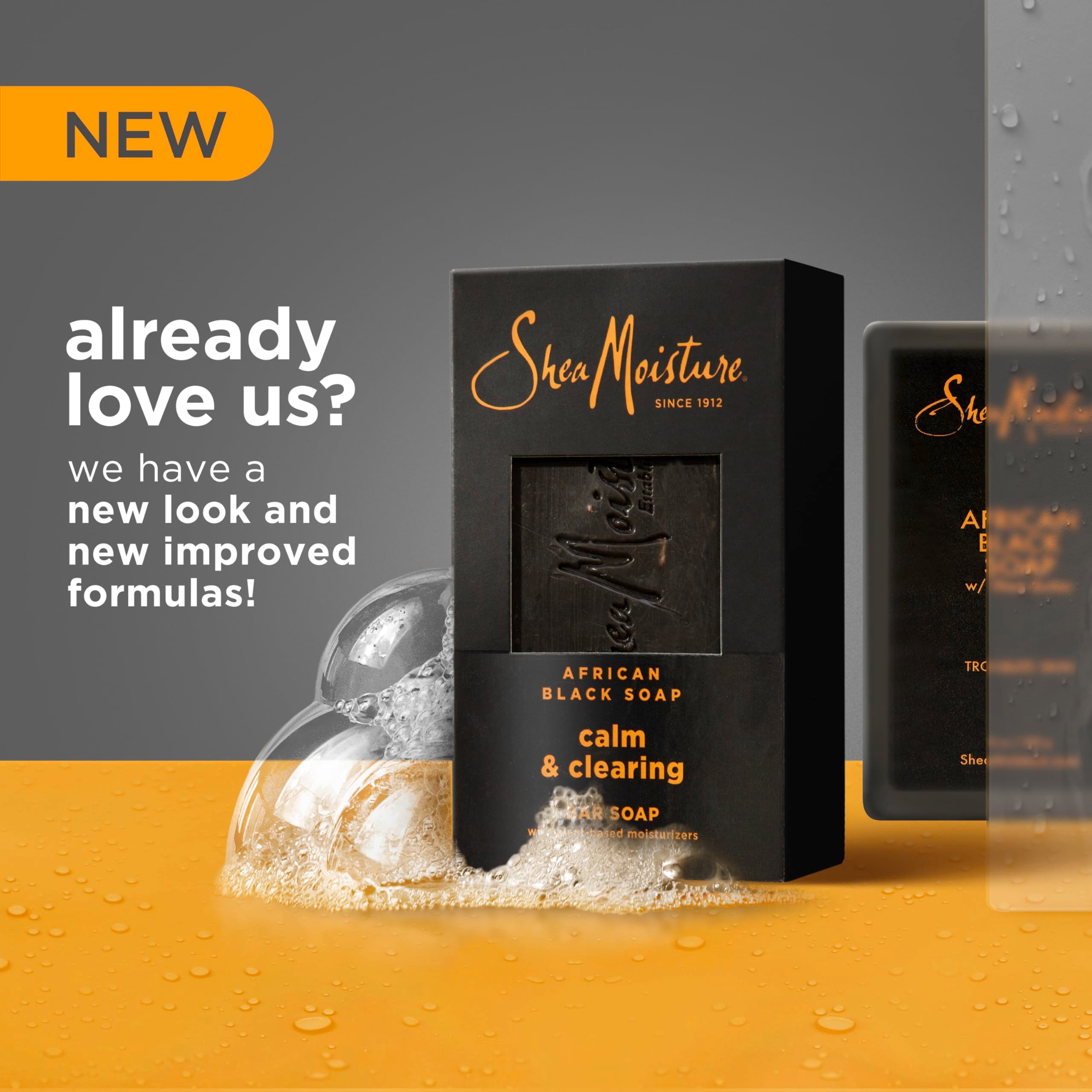 SheaMoisture Bar soap African Black Soap 4 count Soothe and Clarify Skin Soothing and Clarifying bar soap with 24h shea moisture nutrients for Healthy, Glowing Skin 8 oz