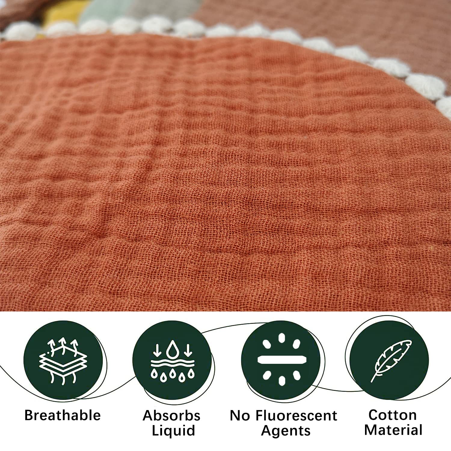 ZURLEFY Baby Bandana Drooling Bibs Sets, Teething Muslin Cotton Bibs for Girls, Toddlers, Newborn, Unisex (5 PACK-03)