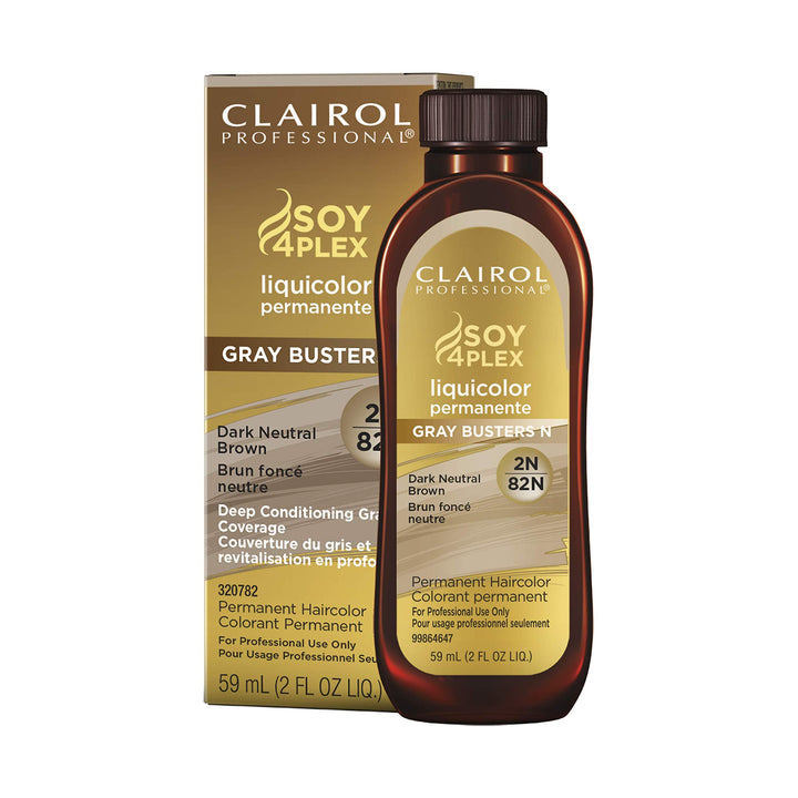 Clairol Professional Permanent Liquicolor for Hair, 2n Dark Neutral Brown, 2 Fl Oz