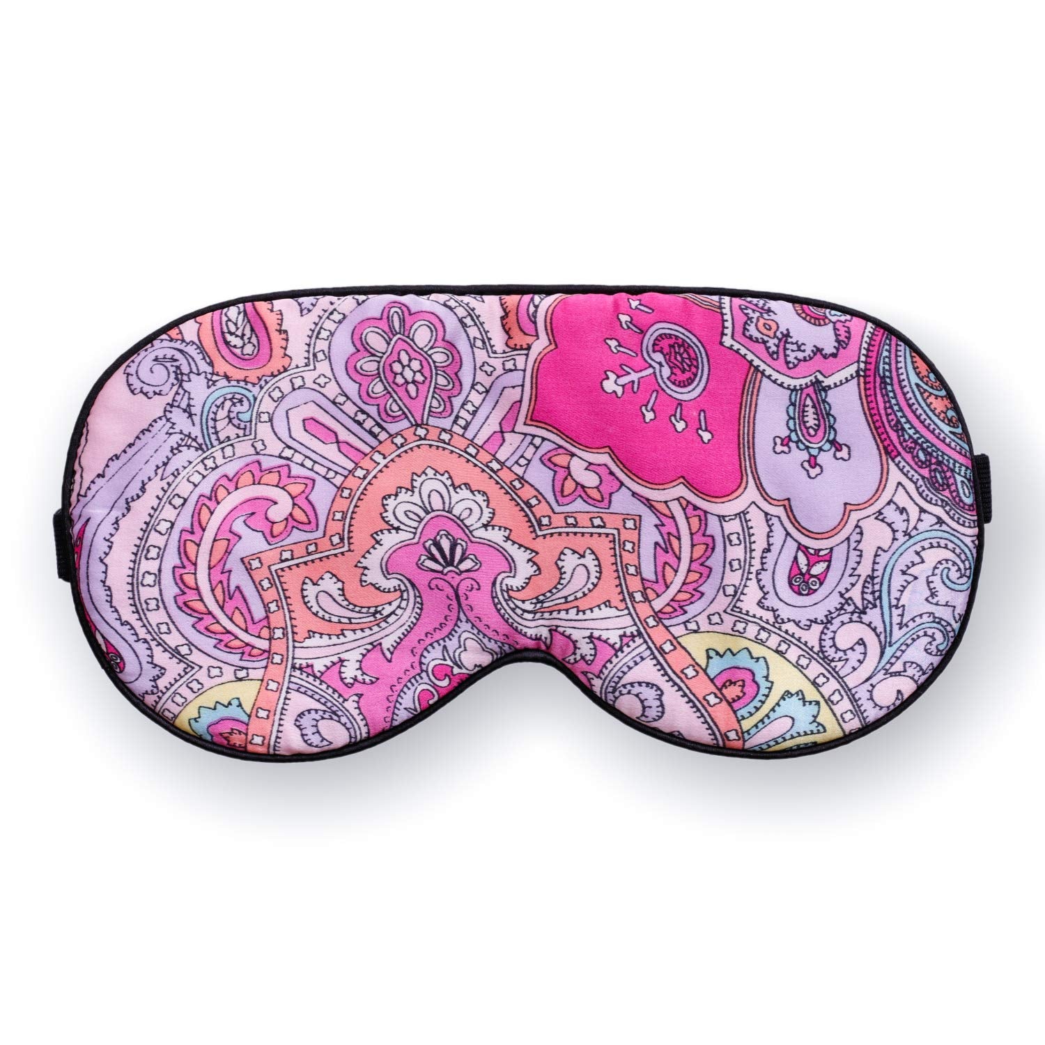 #12 : Maxfeel 100% Pure Silk Eye Mask Sleep Eye Mask Eye Cover Eyeshade Sleeping Eye Mask Printed Colors (#12)