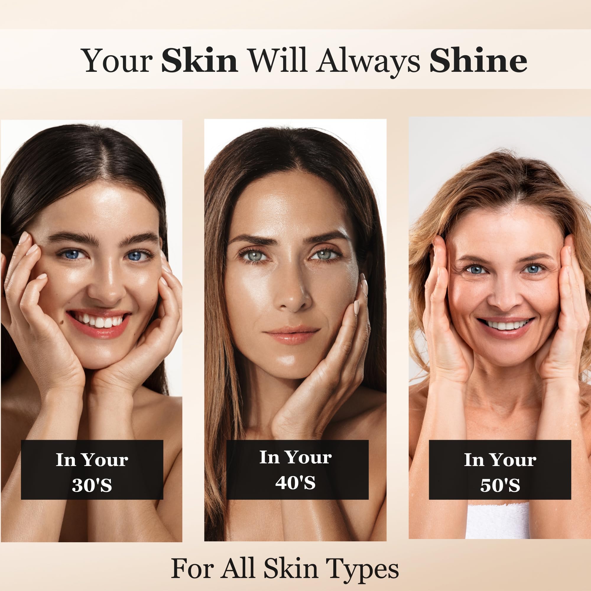 Ultimate Hydration & Anti-Aging Hyaluronic-Acid Facial Serum | with CoQ10, Vitamin B, Vitamin C & Chamomile Extract | Soothing, Plumping & Renewing | For Sensitive Skin, All Skin Types | 1 fl oz