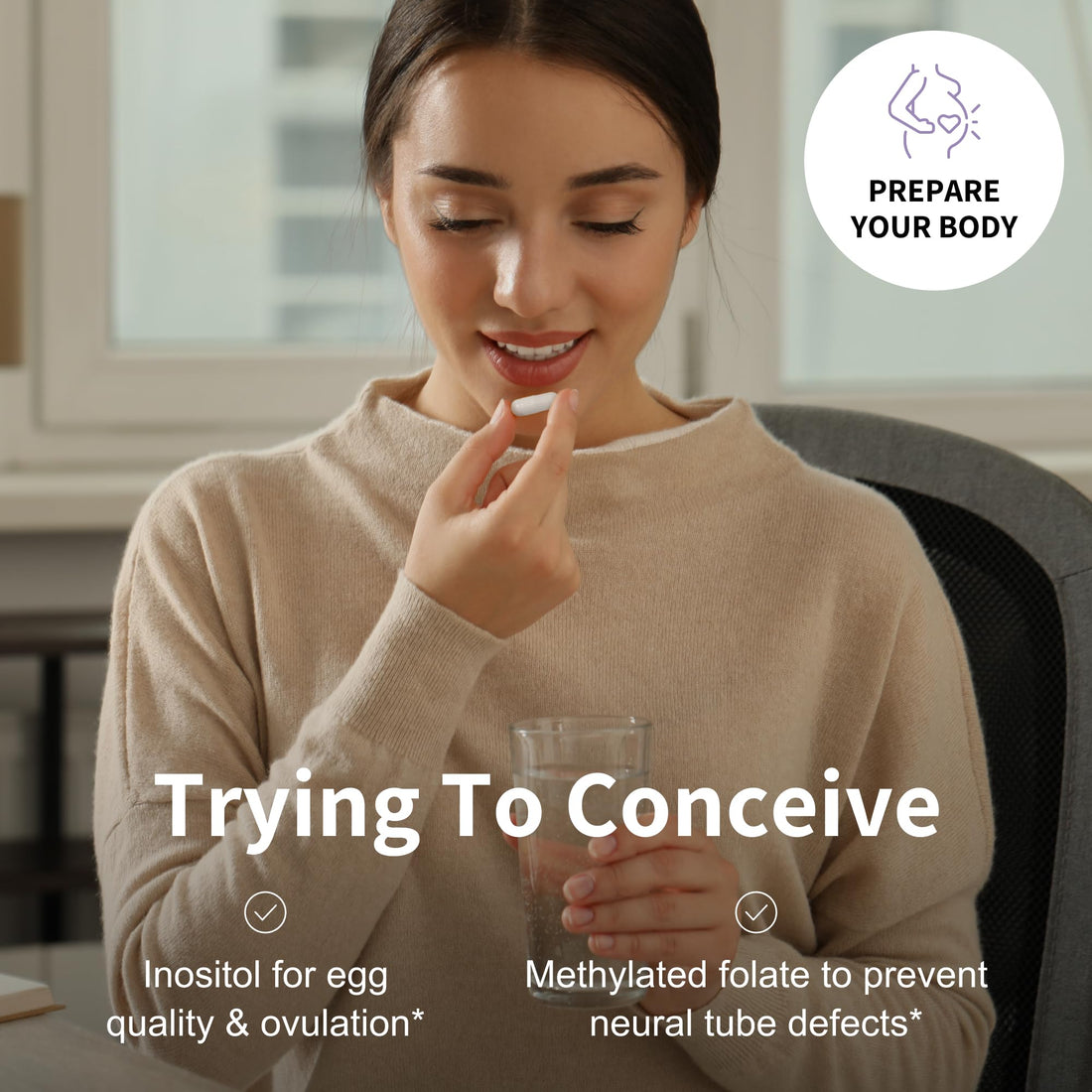 Nourished Mama Prenatal Multi Vitamin - Vegan Multivitamin for Preconception, Pregnancy, Postpartum and Breastfeeding Support - Iron-Free with Methylated Folate & High Dose Choline - 90 Capsules