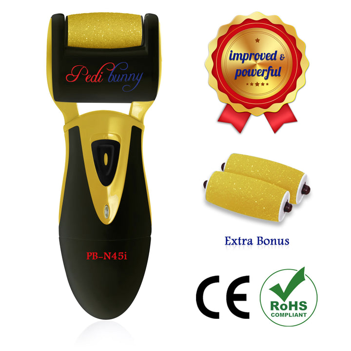 Luxurious Rechargeable Electric Callus Remover-Foot File for Scrubbing Feet,Micro-Pedi Foot Care Tool-Effectively Buffs Away Dead, Hard Skin, Dry Callused Feet and Cracked Heels