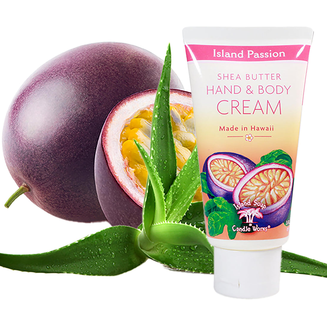 Island Soap Candle Works Shea Butter Body Cream, Island Passion