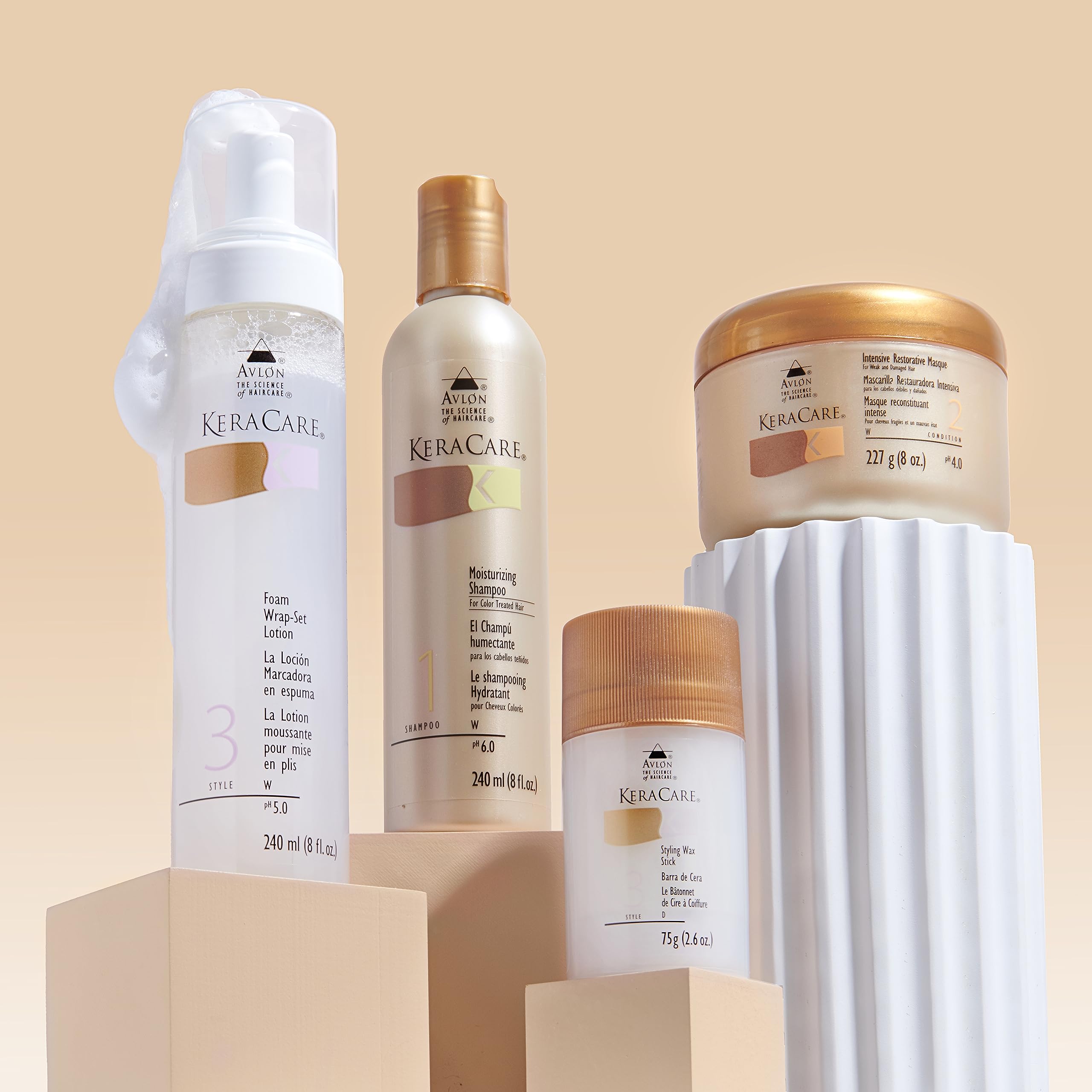 Avlon Keracare Foam Wrap-Set Lotion 8 Ounce