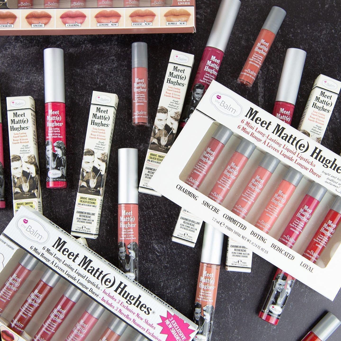 theBalm Meet Matt(e) Hughes Set of 6 Mini Long-Lasting Liquid Lipsticks