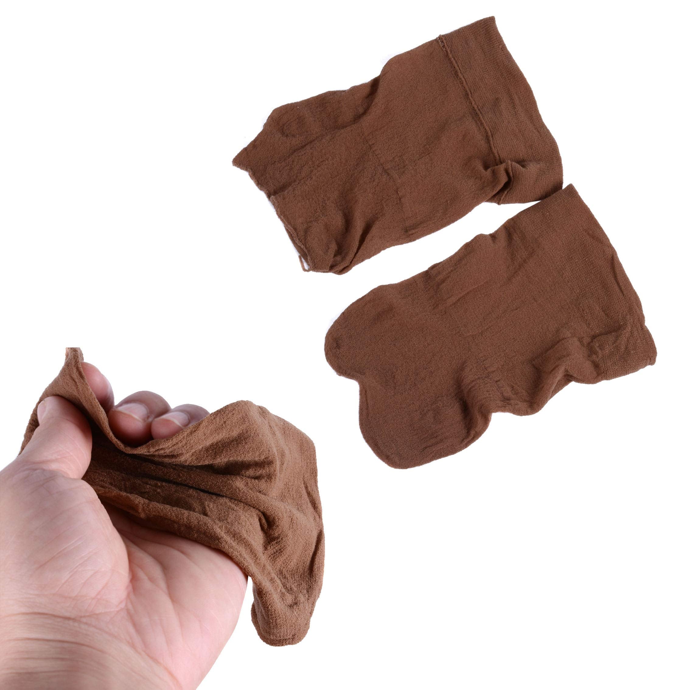 6 pieces Wig Caps Light Brown Stocking Nylon Wig Caps Stretchy Wig Caps for Women Wigs (Light Brown)