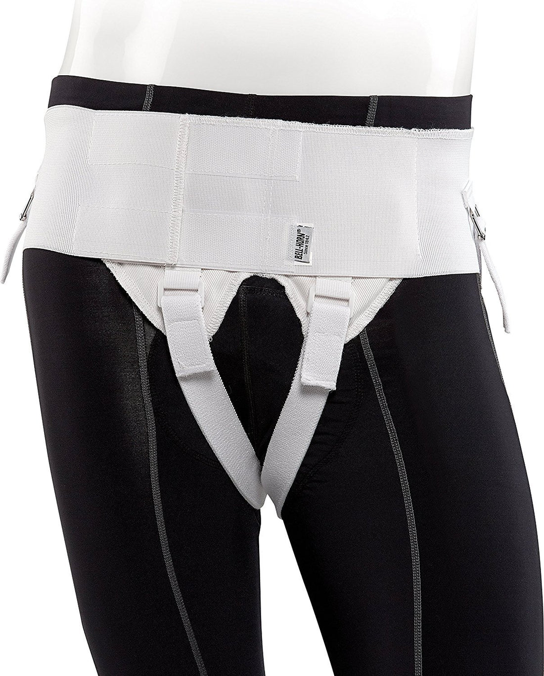 Bell-Horn Deluxe Woven Double Hernia Support Belt, Medium (Waist: 34 - 36)