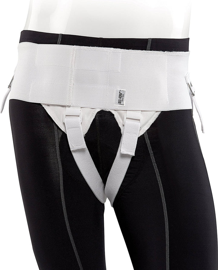 Bell-Horn Deluxe Woven Double Hernia Support Belt, Medium (Waist: 34 - 36)