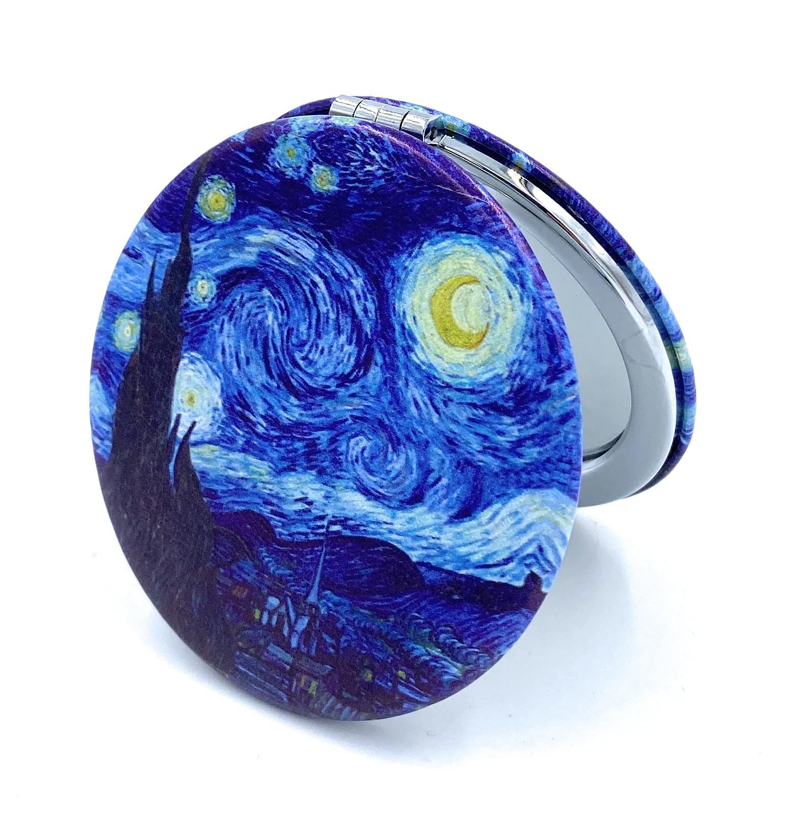 Compact Mirror Purse Makeup Mirror Small Travel Mirror Pocket Mirror Lipstick Mirror Starry Night Van Gogh Cute Mini Mirror Art Artistic Gifts for Women