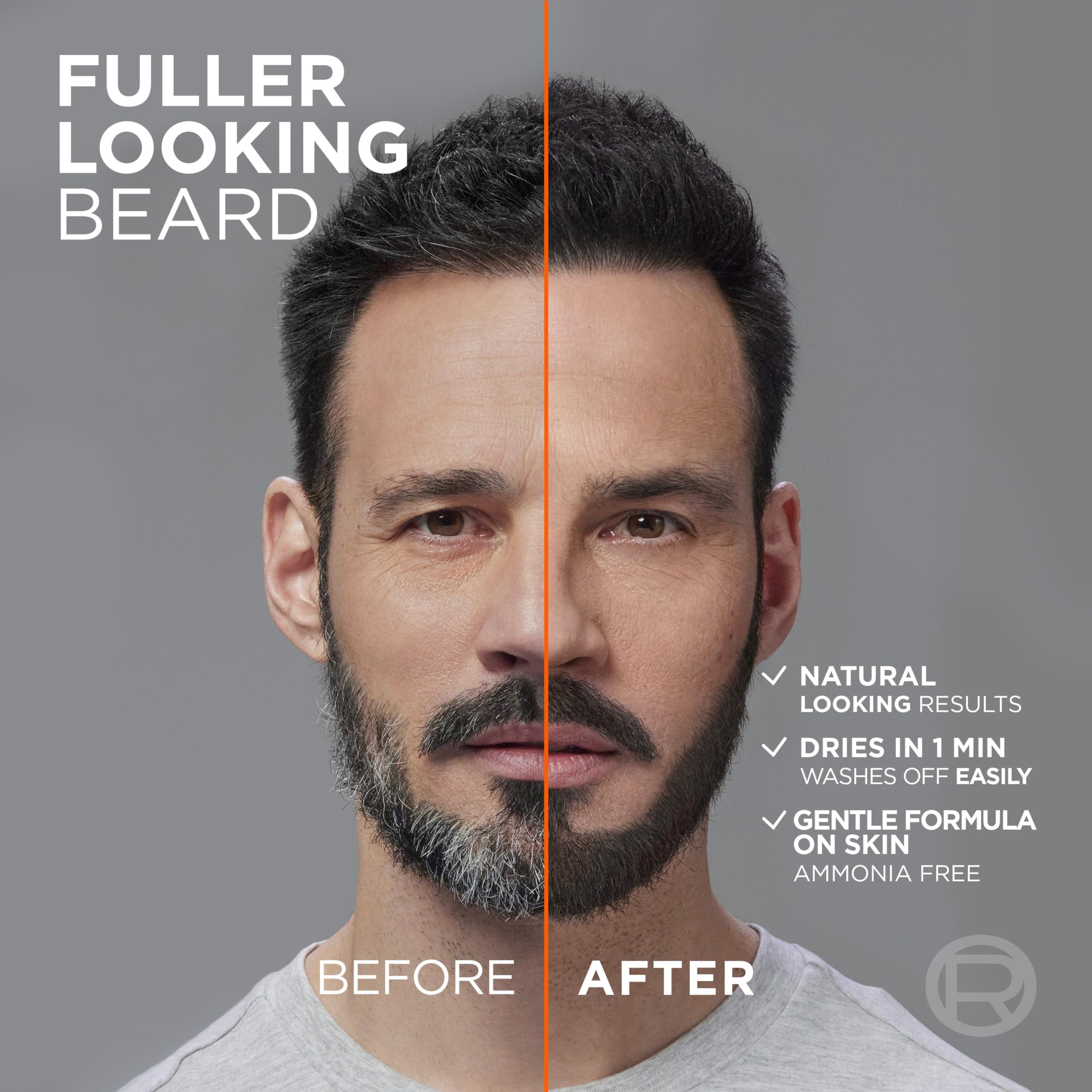 L’Oréal Paris Men Expert Instant Temporary Beard Color, Beard Filler for a Natural and Fuller-Looking Beard, 03 Dark Brown, 0.05 Fl Oz