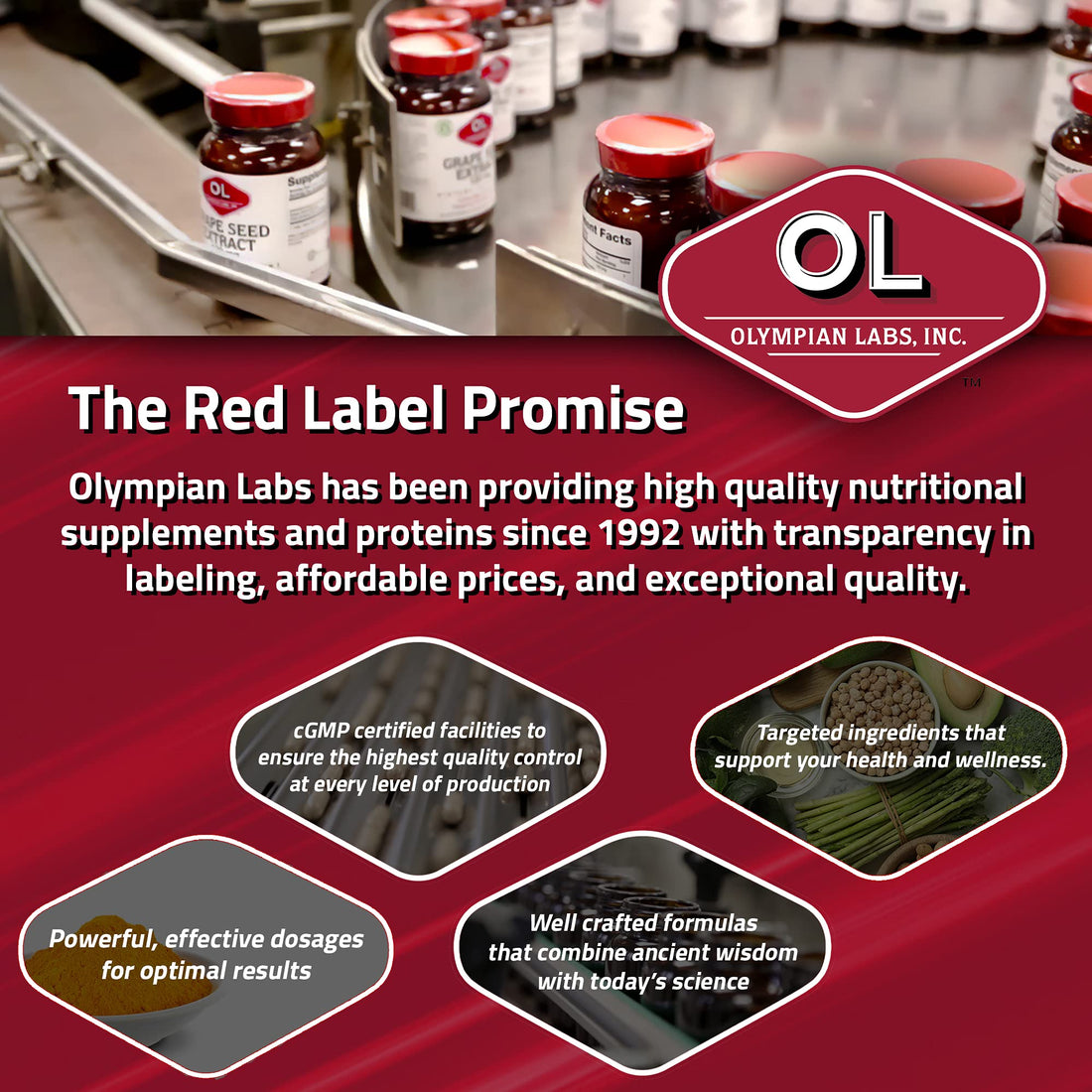 Olympian Labs Biocell Collagen II 1500mg Supplement Capsules Non-GMO, Gluten-Free, Allergan-Free - Supports Skin & Joint Health and Cartilage Producing Cells - Bulk 300 Capsules (100 Day Supply)