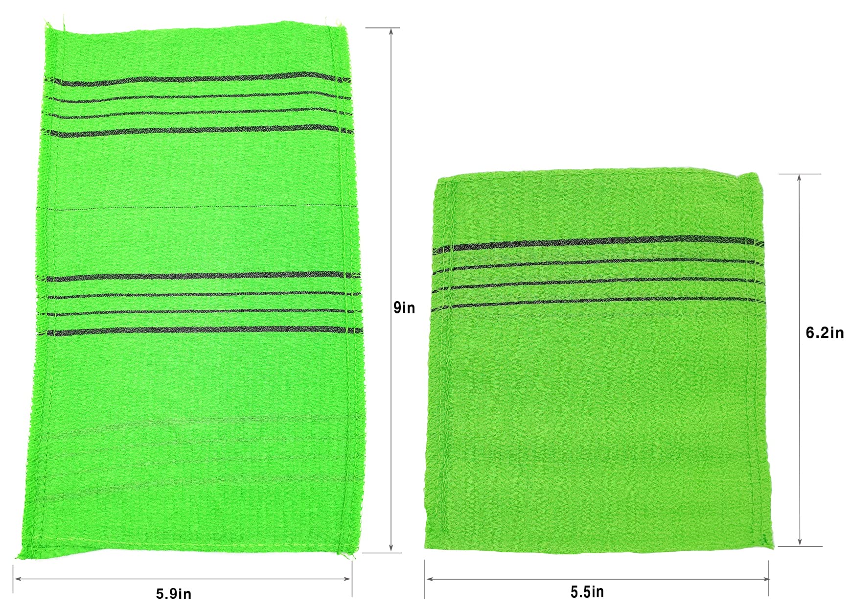 Korean Exfoliating Bath Washcloth Italy Towel Exfoliating Scrub Bath Mitten (Italy towel set)