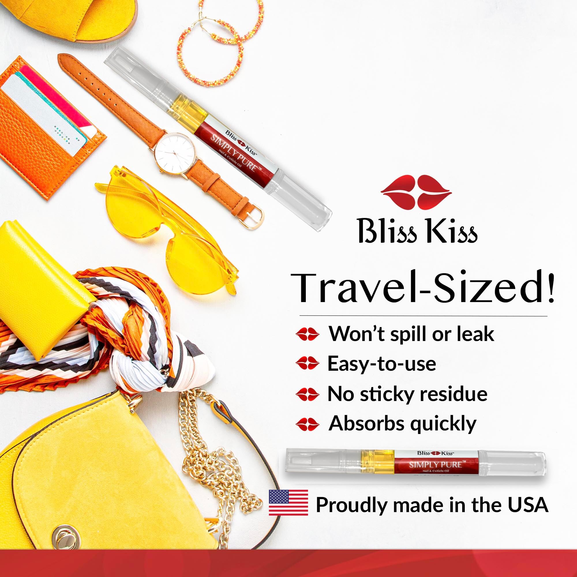 Bliss Kiss Pure Cuticle & Nail Oil Pen - Fragrance Free - Better Than OPI Avoplex