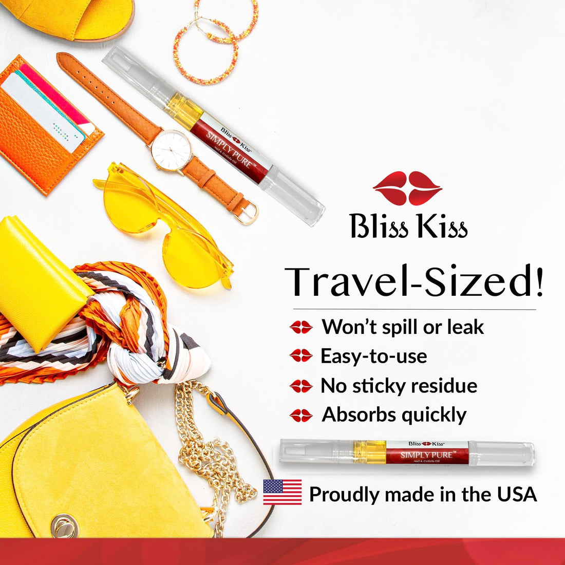 Bliss Kiss Pure Cuticle & Nail Oil Pen - Fragrance Free - Better Than OPI Avoplex