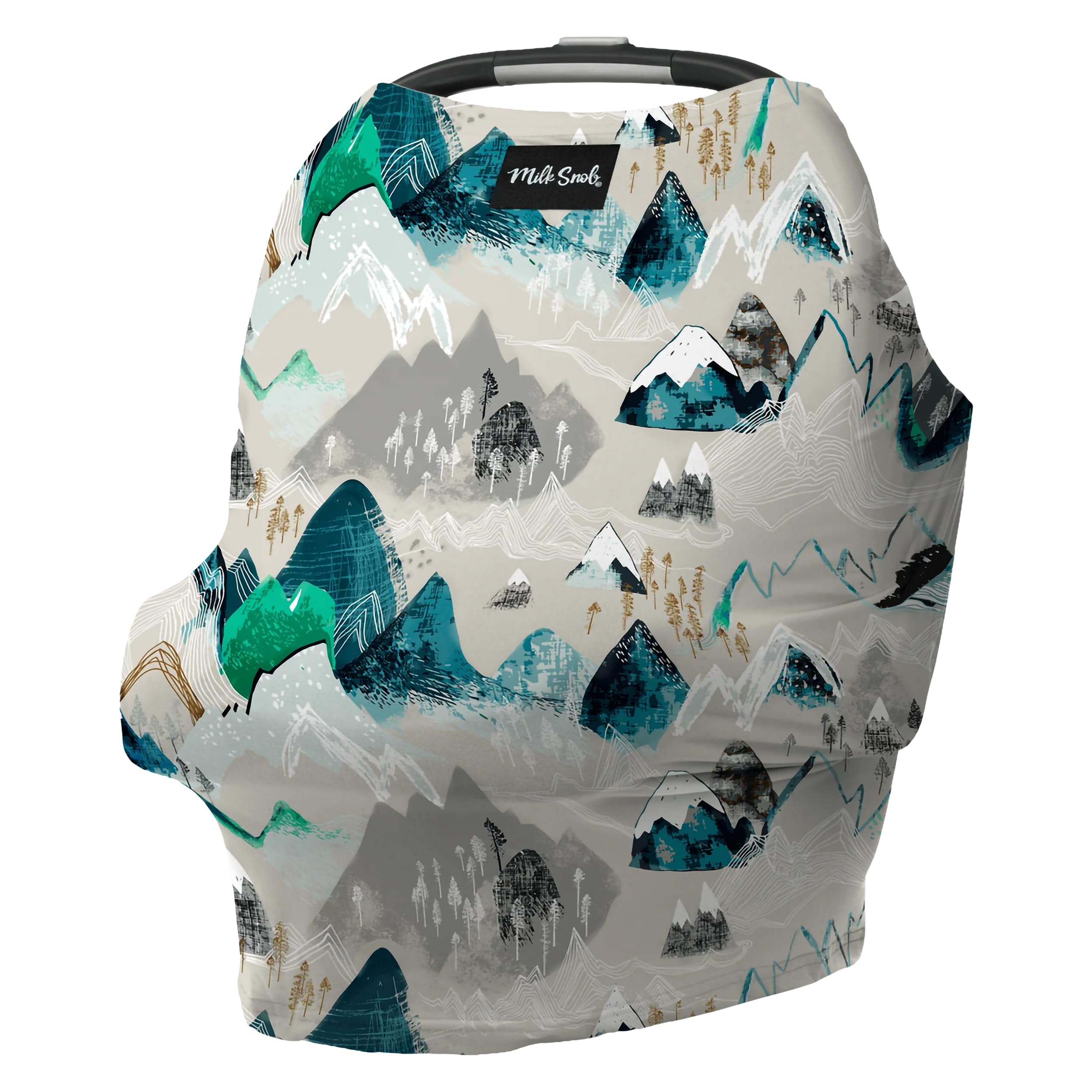 Milk Snob Original 5-in-1 Cover - Added Privacy for Breastfeeding, Baby Car Seat, Carrier, Stroller, High Chair, Shopping Cart, Lounger Canopy - Newborn Essentials, Nursing Top, Rocky Mountain
