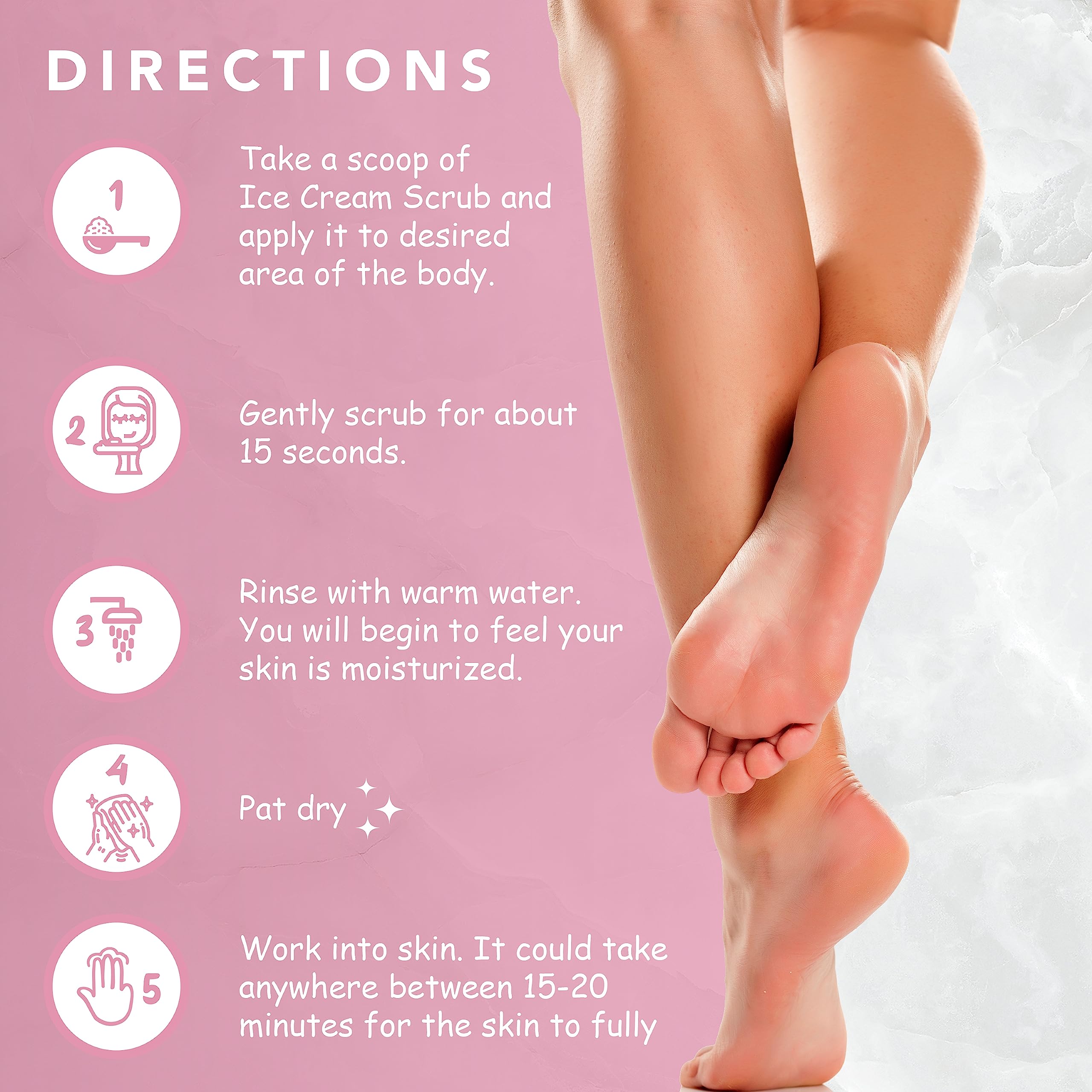 JollyScrub Ice Cream Scrub, Clean Exfoliating Sugar Scrub with Whipped Shea Butter Scrub & Nourishing Oils, Gentle & Moisturizing Sugar Scrub, Fights Dryness and Locks in Hydration, Cake Scent 200ml