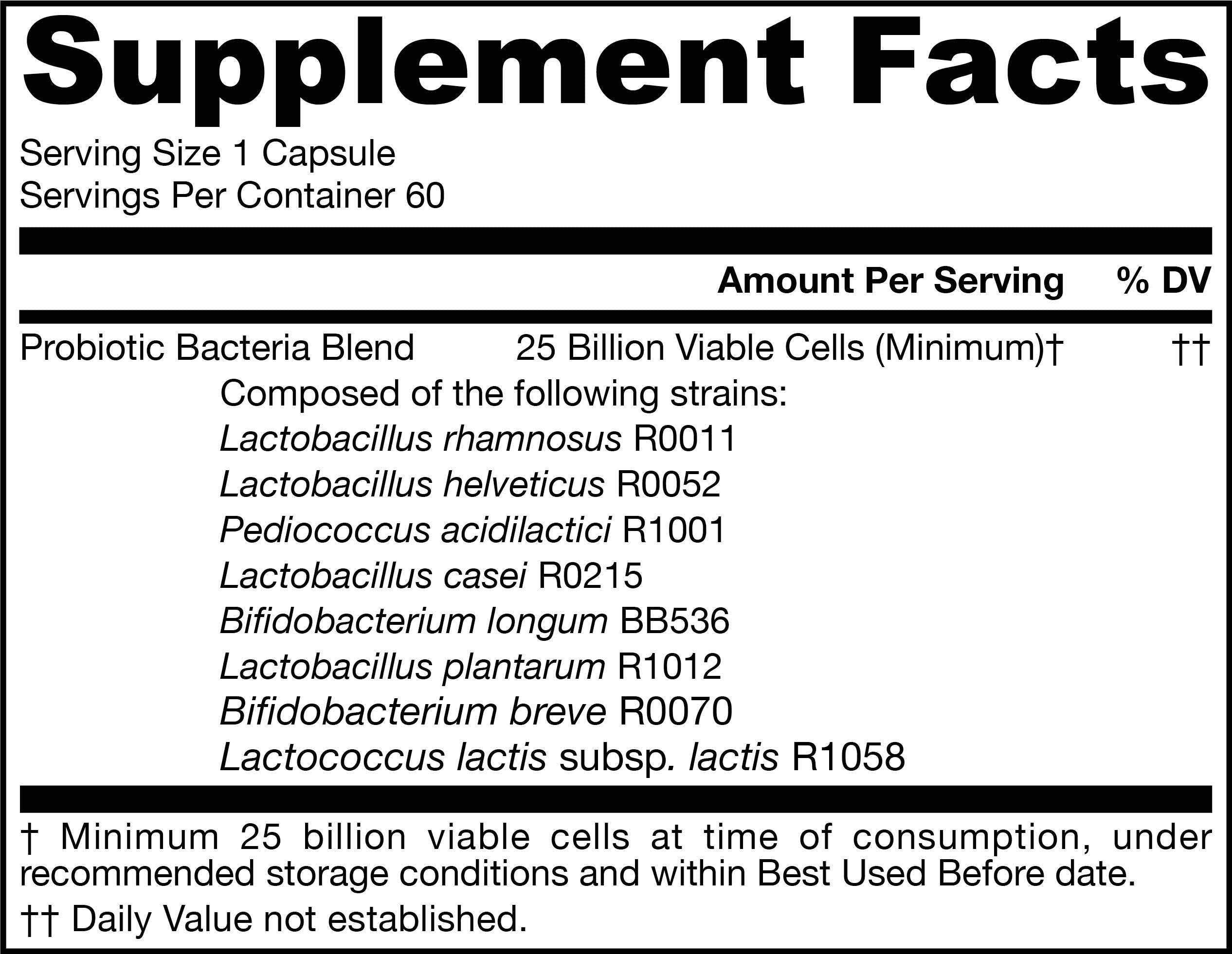 Jarrow Formulas Jarro-Dophilus EPS Higher Potency, 25 Billion Cells Per Veggie Capsules, Supports Gastointestinal Health, 60 Count (Cool Ship, Pack of 2)