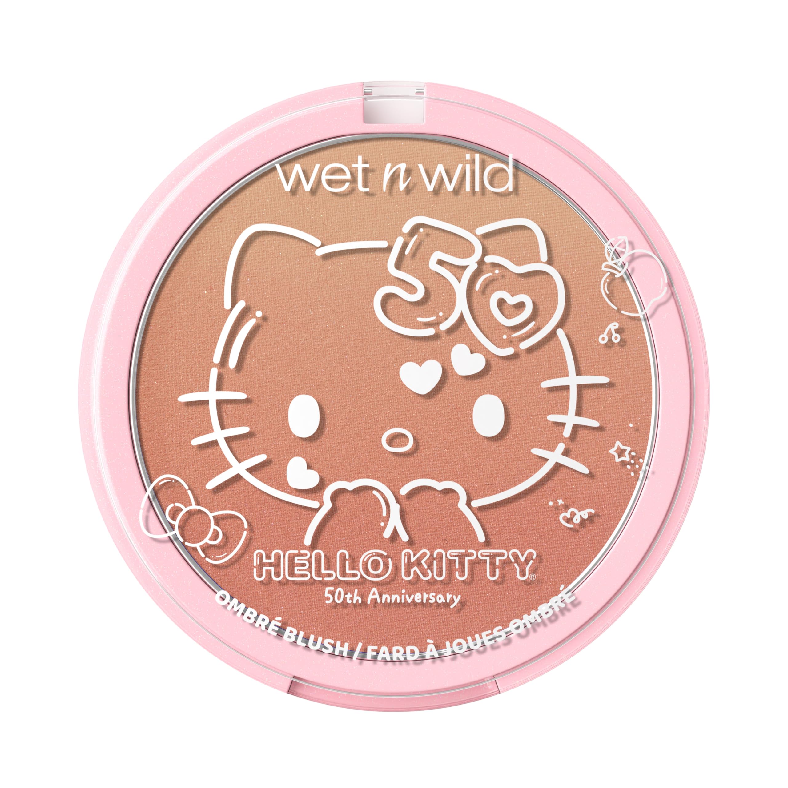 wet n wild Hello Kitty Ombre Blush, Buildable, Blendable Customizable Color, New Gradient Formula, Cruelty-Free & Vegan - Mellow Cloud