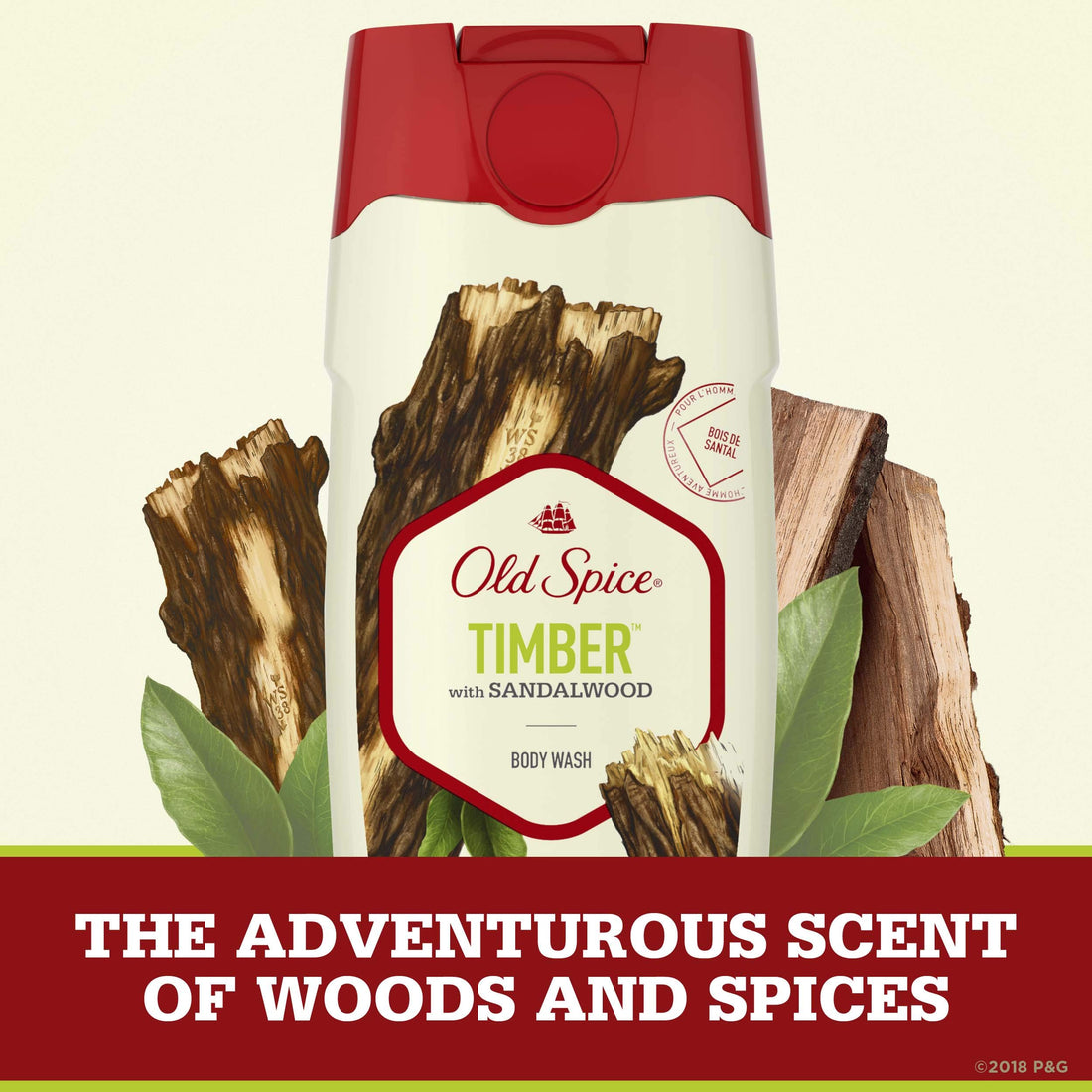 Old Spice Fresher Collection Men's Body Wash, Timber Scent, 16.0 Fluid Ounce