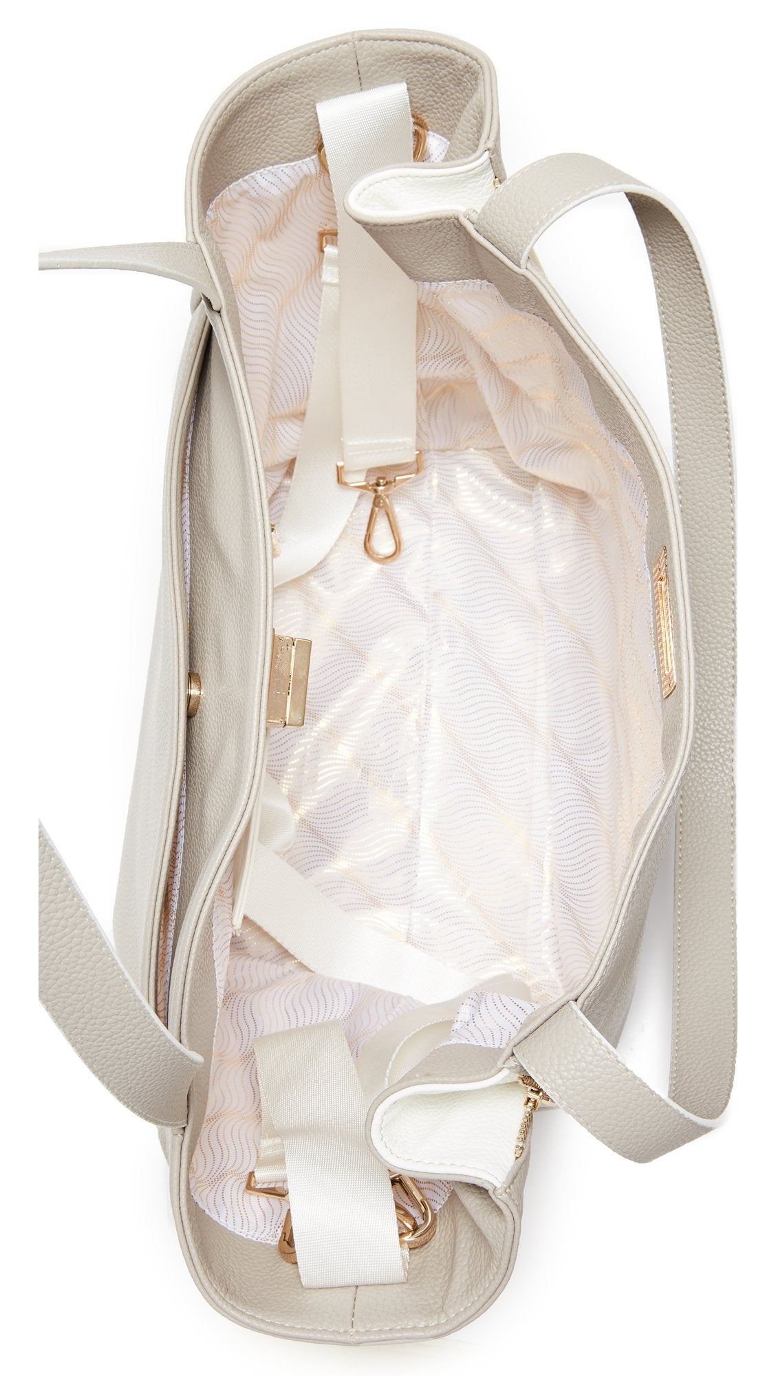 Rosie Pope Diaper Bag, Sloane Tote, Grey/White