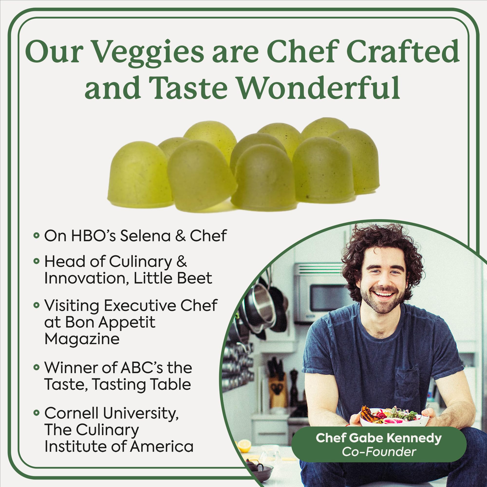 Plant People WonderGreens Veggie Gummies Super Greens with Probiotics Multivitamin Support Gummy for Wellbeing, Energy, Immune and Gut Health, Green Apple Flavor (Trial Size, 10 Count)