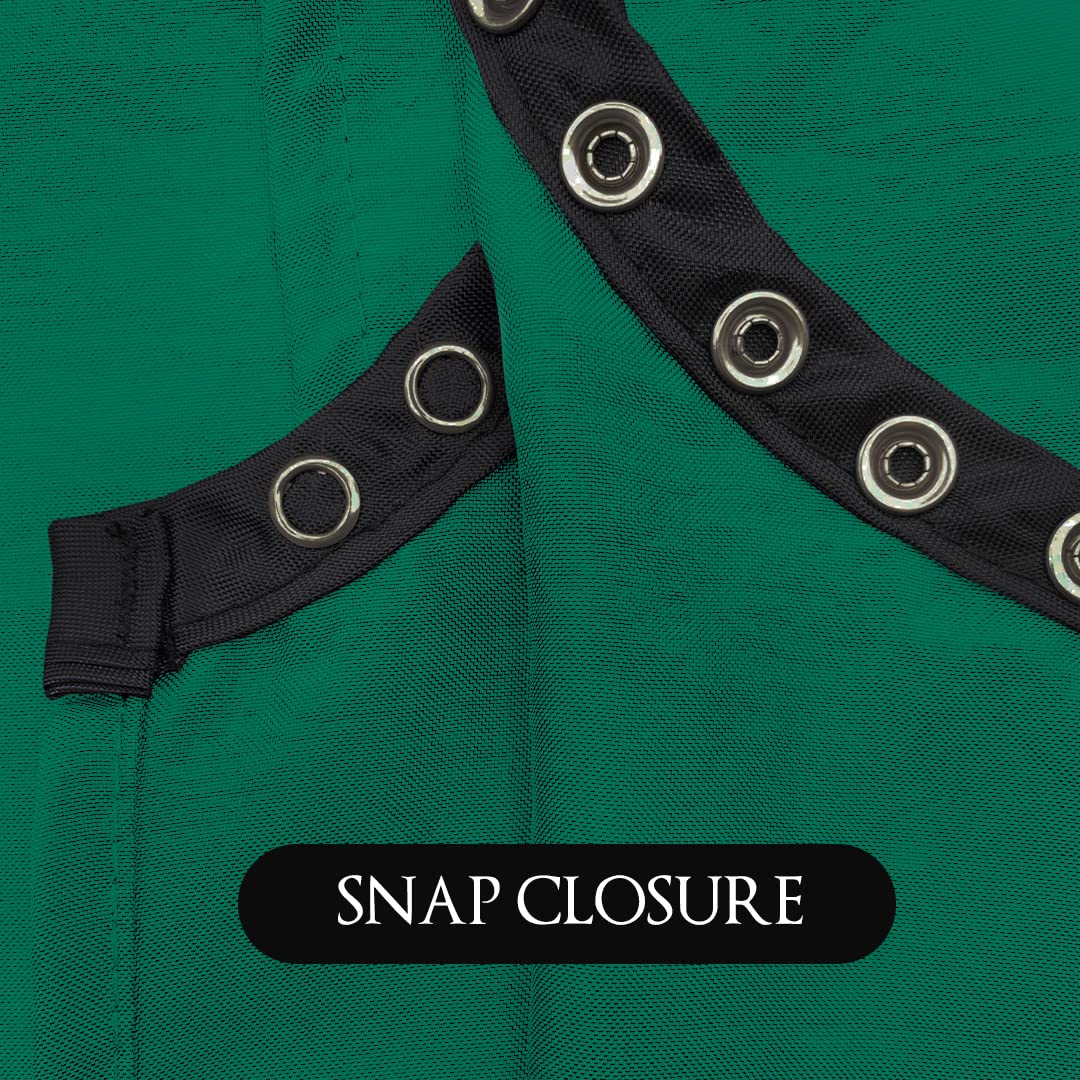 Betty Dain Lightweight Crinkle Nylon Hair Cutting / Styling Cape, Green