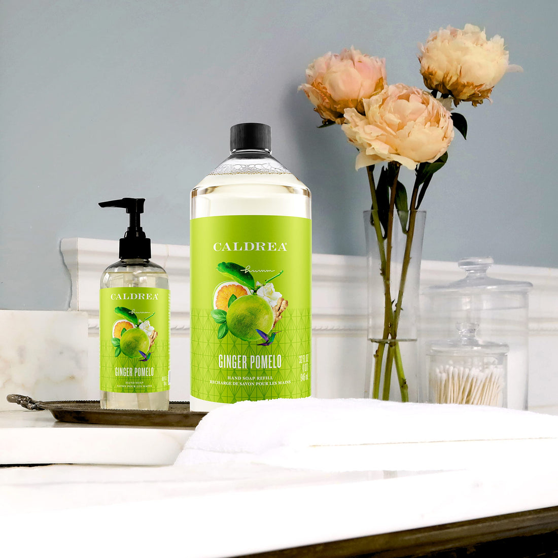 Caldrea Liquid Hand Soap Refill, Ginger Pomelo, 32 Ounce