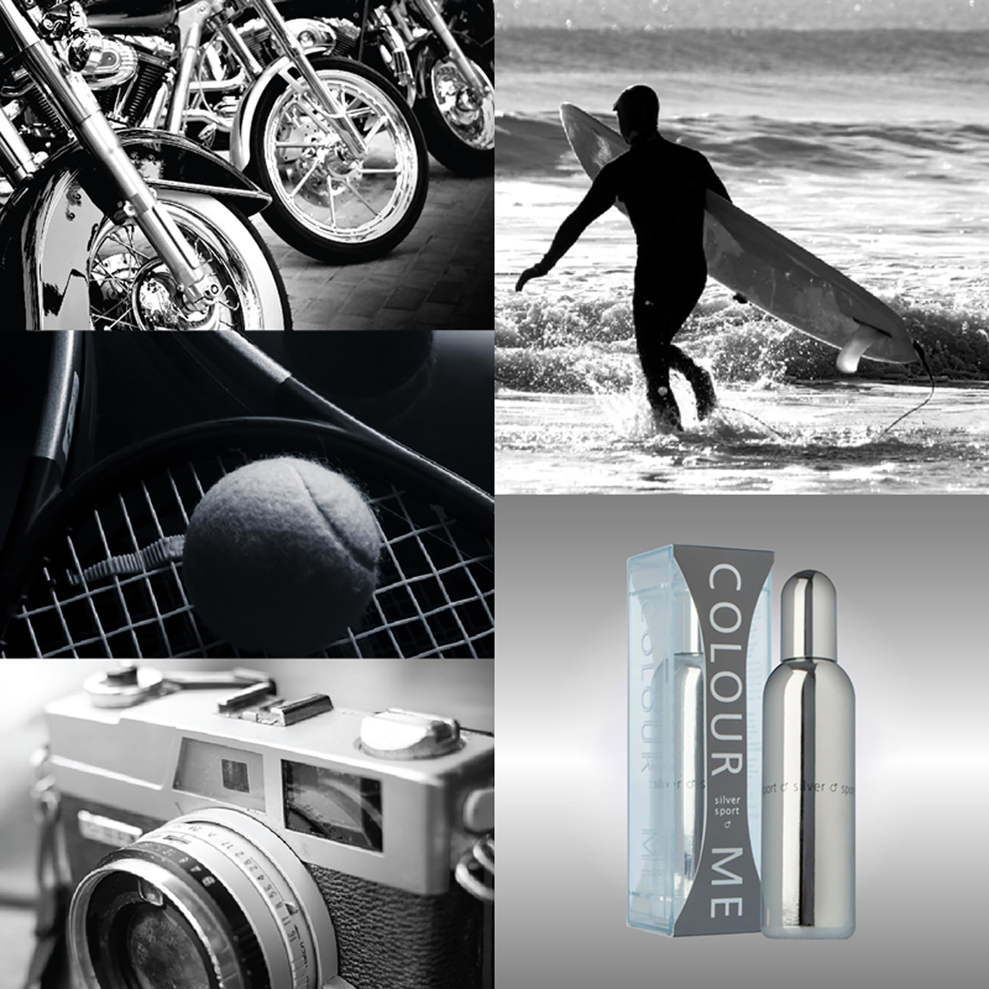 Colour Me Eau De Toilette (Silver Sport), 90ml