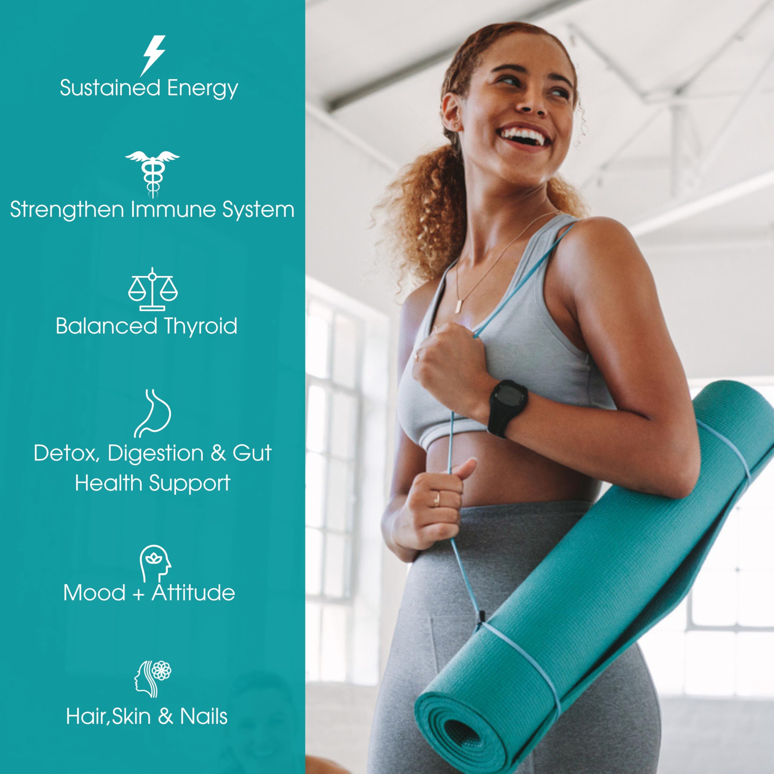 Pure Micronutrients Irish Sea Moss Capsules - Organic Irish Seamoss Pills with Bladderwrack, Burdock & Black Pepper for Energy, Immunity, Thyroid, Digestion, Heart and Bone Health