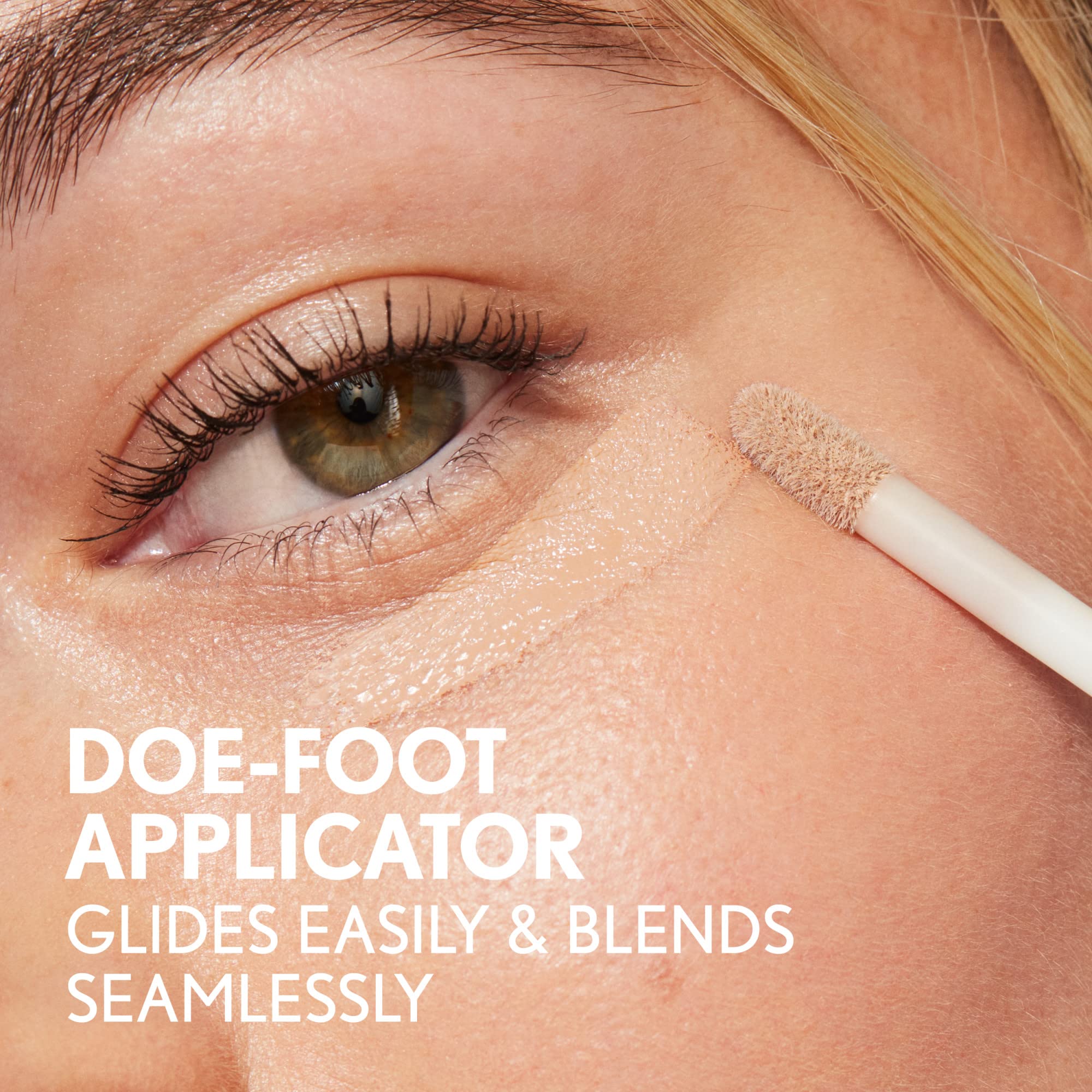 Covergirl Clean Invisible Concealer, Lightweight, Hydrating, Vegan Formula, Warm Nude 123, 0.23oz