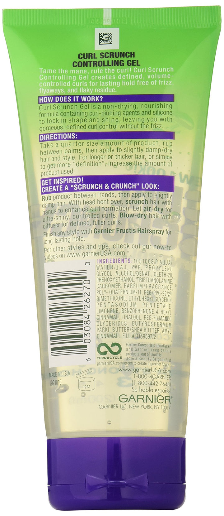 Garnier Fructis Style Curl Scrunch Gel, 6.80 Ounce