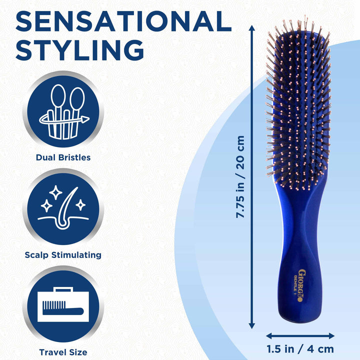 Giorgio Gentle 1 Hair Brush, Blue, Large by Giorgio Gentle Collection