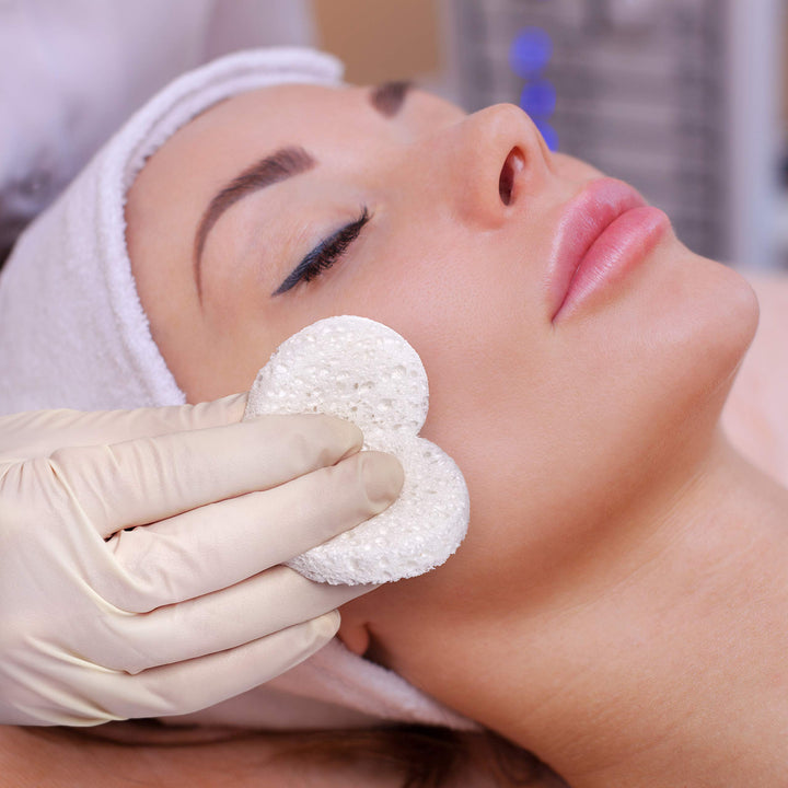 Compressed Facial Sponges for Sensitive Skin Natural Cellulose Sponge for Face Cleansing Exfoliating and makeup removal, Professional use Deep clean and hypoallergenic 80 count - Alba Pura by Fushay