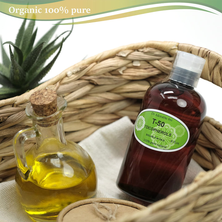 Dr Adorable - 8 oz - Tocopherols T-50 Oil-Soluble Vitamin E - Pure Natural Premium Anti Aging