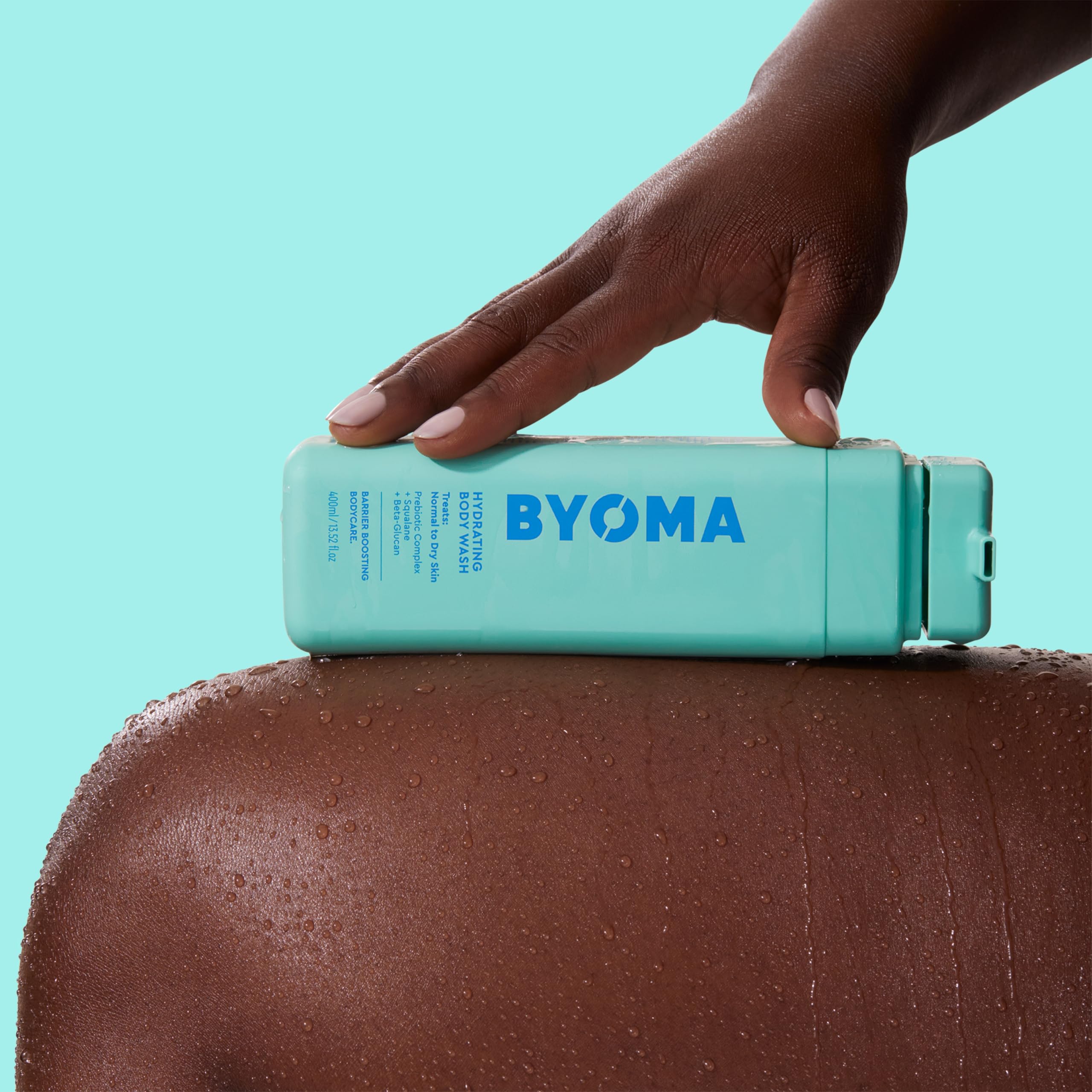 BYOMA Hydrating Body Wash - For Normal to Dry Skin - Hydrating, Creamy Body Wash with Squalane, Beta Glucan - Cleanses, Softens & Soothes - Skin Barrier Repair - 16.9 fl oz
