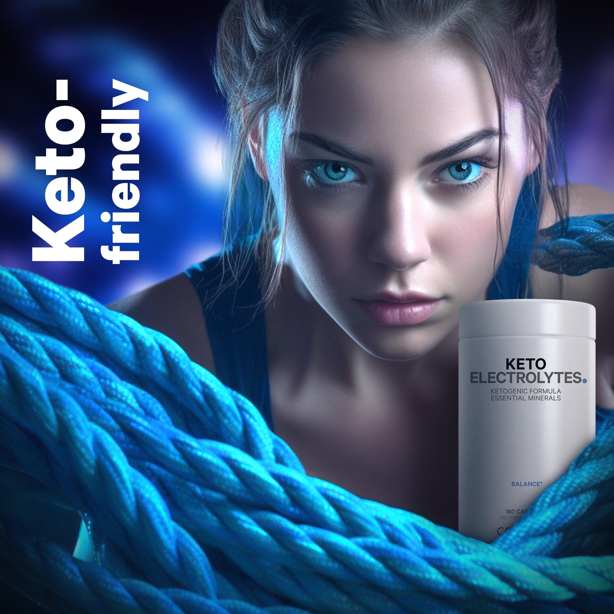 Codeage Keto Electrolytes Supplement – Vegan Electrolyte Tablets w Magnesium, Potassium, Calcium & Salt - Electrolyte Powder Salt Pills & Drink Hydration Supplements - Non-GMO Keto Diet - 180 Capsules