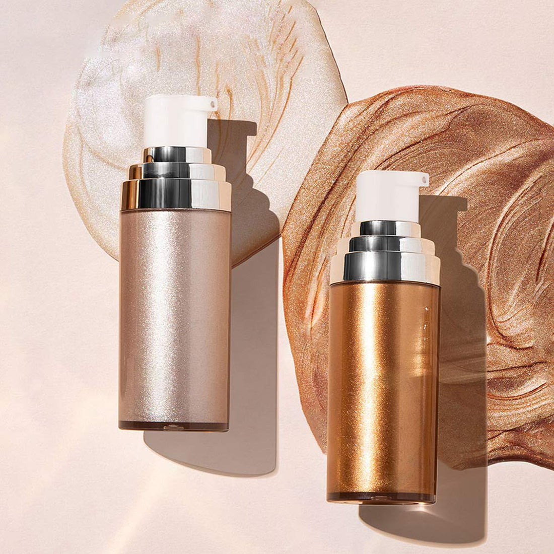 MIESCHER Body Face Luminizer Highlighter Cream Spray Liquid Bronzer Illuminator Glow Glistening Makeup Foundation Cheekbone & Blush Liquid Highlighter Smooth Shimmer Glow Makeup(#01 Pearl White)