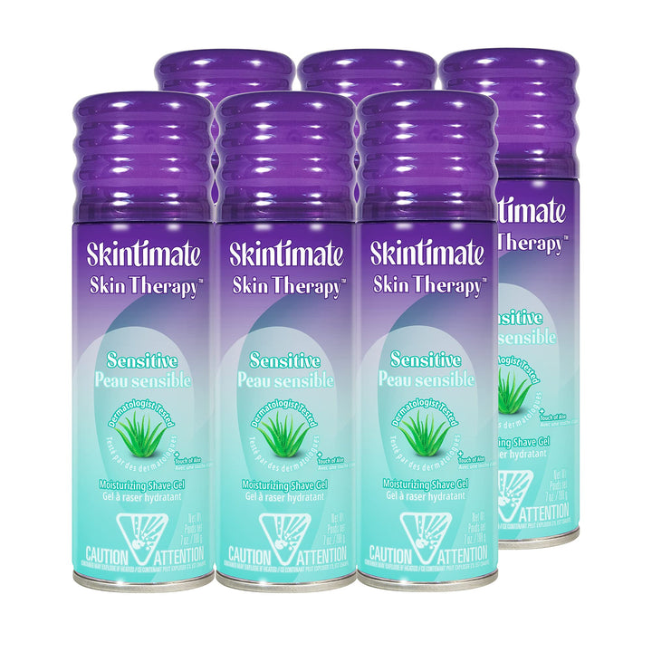 Skintimate Shave Gel for Women, Sensitive Skin, 7-Ounce Cans (Pack of 6)
