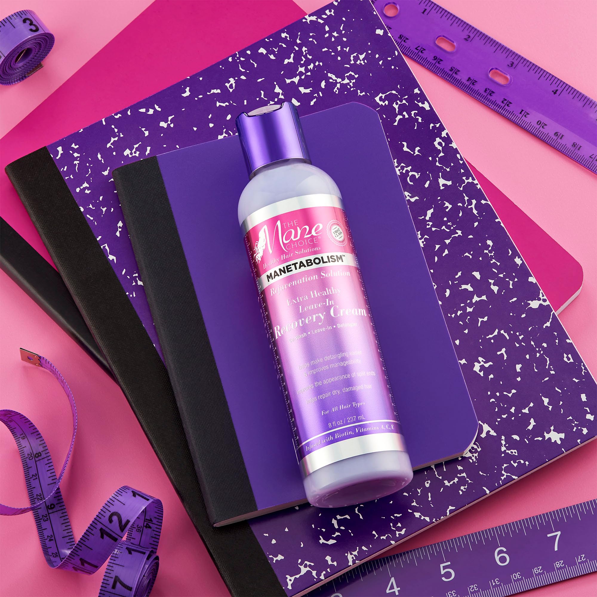 The Mane Choice Manetabolism Leave In Conditioner, 8 oz, Rejuvenation Solution Leave-In Recovery Hair Cream & Detangler with Biotin & Vitamins, Helps Recover Dry, Damaged Hair, Paraben & Sulfate Free