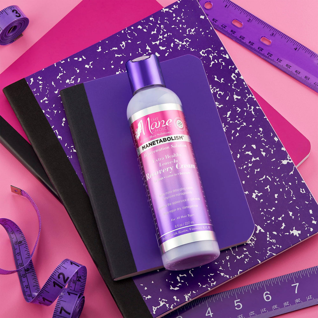 The Mane Choice Manetabolism Leave In Conditioner, 8 oz, Rejuvenation Solution Leave-In Recovery Hair Cream & Detangler with Biotin & Vitamins, Helps Recover Dry, Damaged Hair, Paraben & Sulfate Free