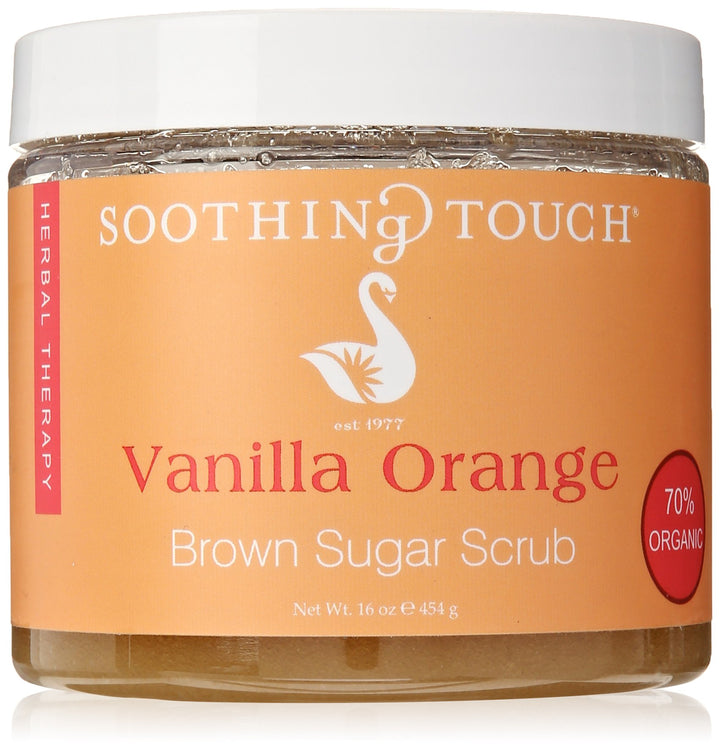 Soothing Touch Brown Sugar Scrub, Vanilla Orange, 16 Ounce