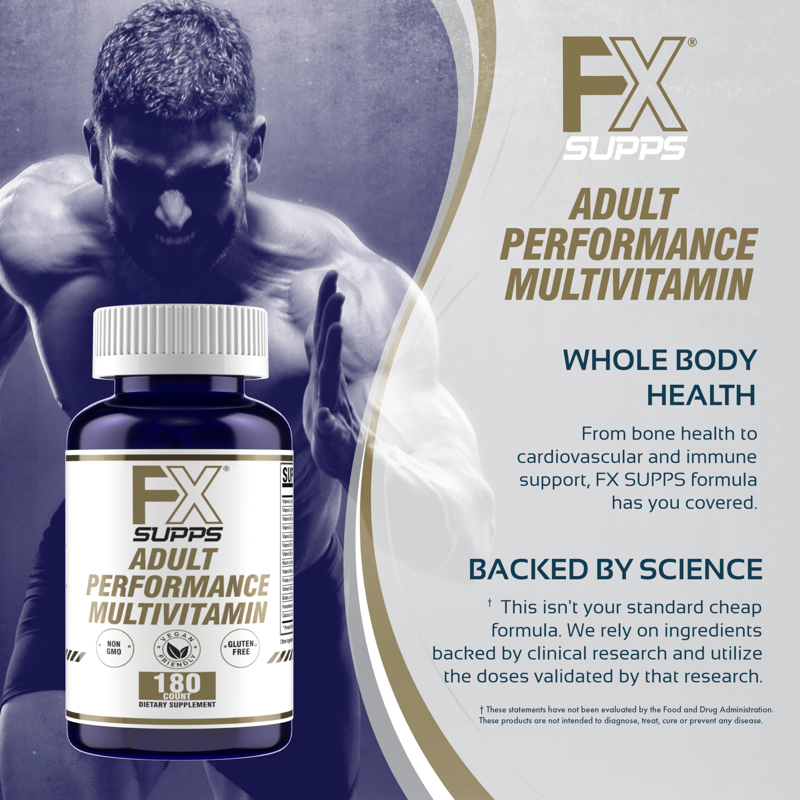 FXSUPPS Adult Performance Multivitamin 180ct