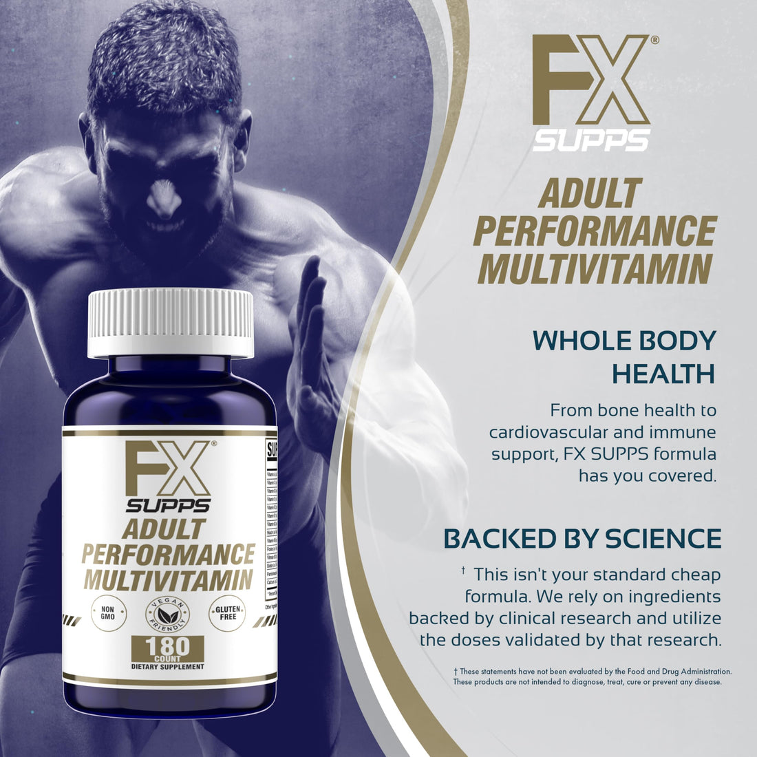 FXSUPPS Adult Performance Multivitamin 180ct