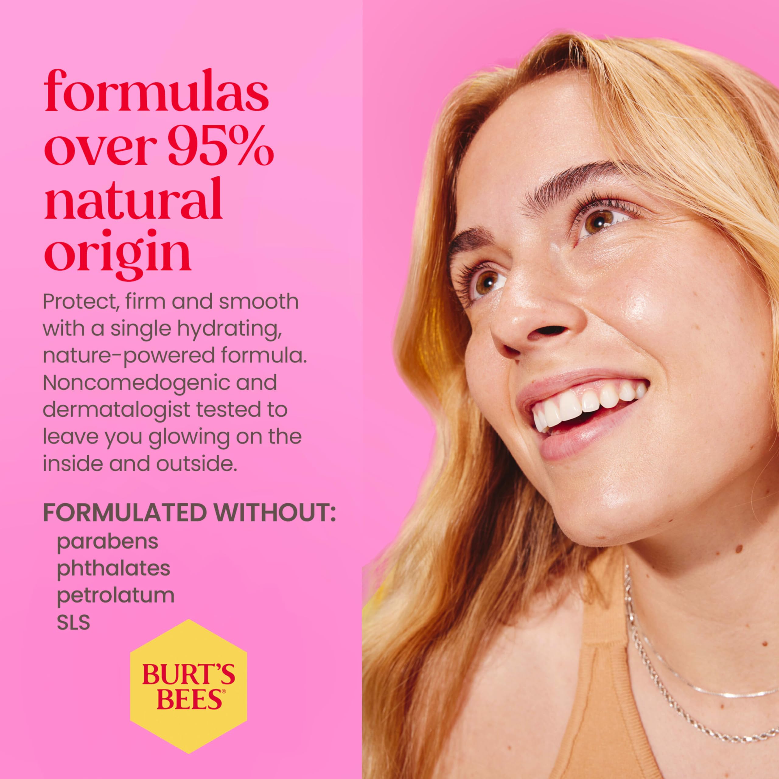 Burt's Bees Renewal SPF 30 Firming Day Face Lotion With Bakuchiol, Sunscreen Face Lotion With Natural Retinol Alternative, 98 Percent Natural Origin Skin Care, 1.8 oz. Tube