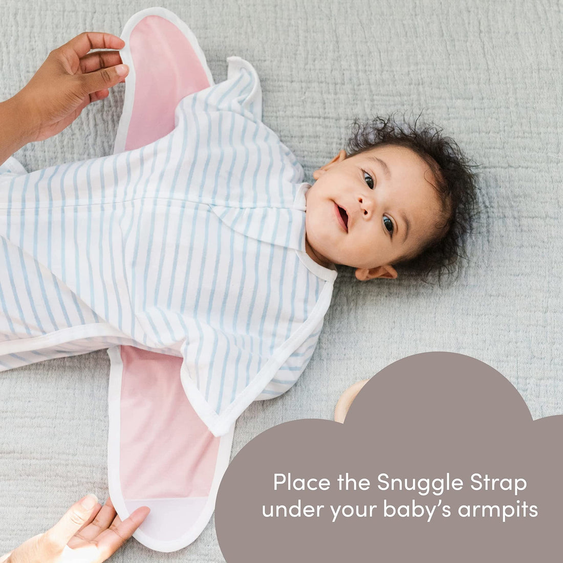 SleepingBaby Snuggle Strap - a Zipadee-Zip Accessory for Wearable Blanket - Pink