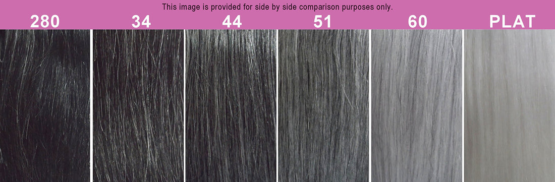 08, 44 : FOXY SALON WEAVE - STRAIGHT08 (Foxy Silver) - Human Hair Weave in 44