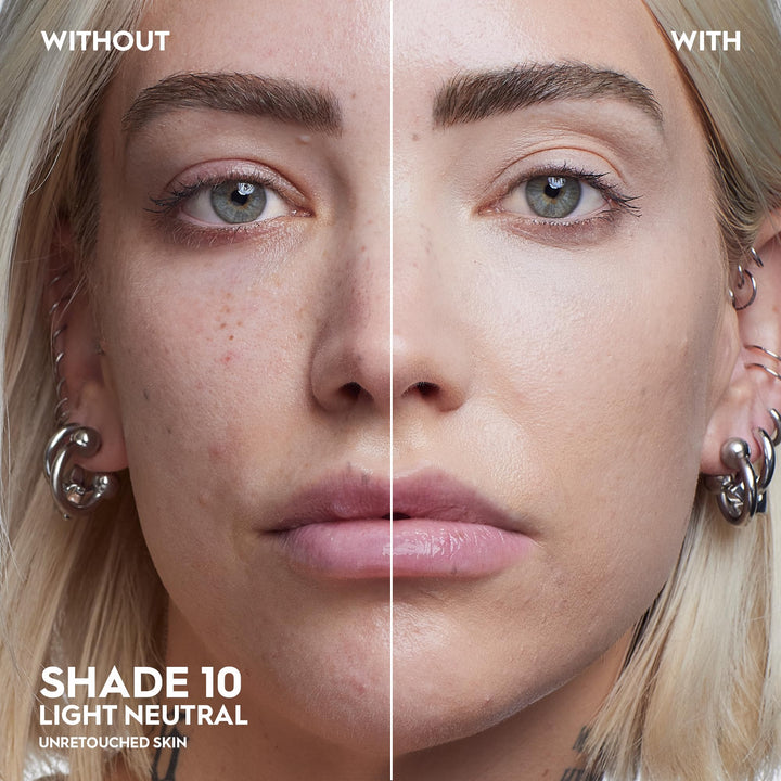 Urban Decay Face Bond Self-Setting Waterproof Foundation, Medium Coverage, Natural Matte Finish, 3% Niacinamide Serum Improves Skin Texture Feel, Transfer-Resistant, Sweat-Proof, Blurs Skin - Shade 10