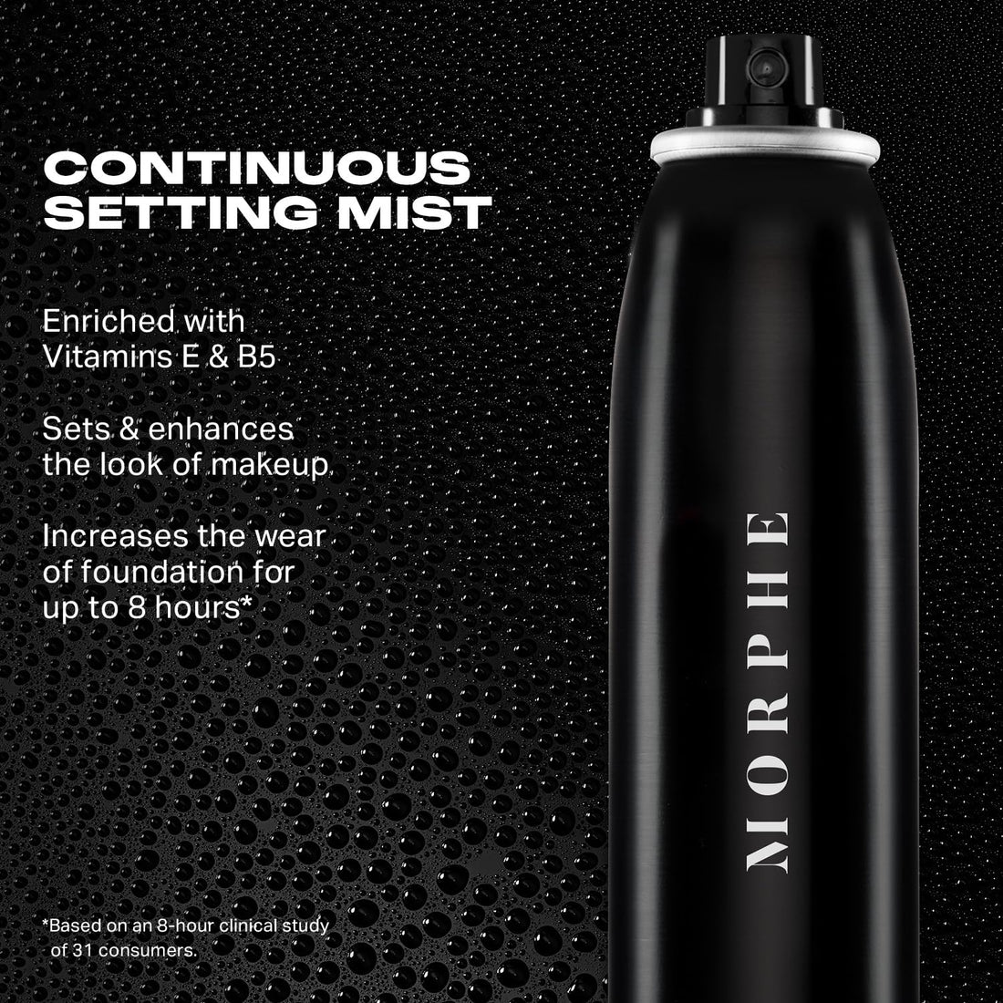Morphe Continuous Setting Mist - Micro-Fine Makeup Setting Spray with a Natural Radiant Finish - Helps Makeup Resist Caking or Fading & Increases Wear of Foundation (3 Count, 2.8 fl oz)