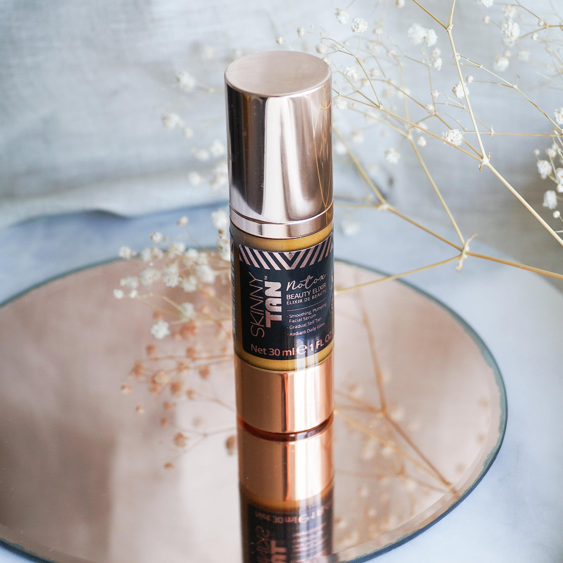 Skinny Tan No-Tox Beauty Elixir 30ml | Face Serum with Vitamin E and Gradual Tan